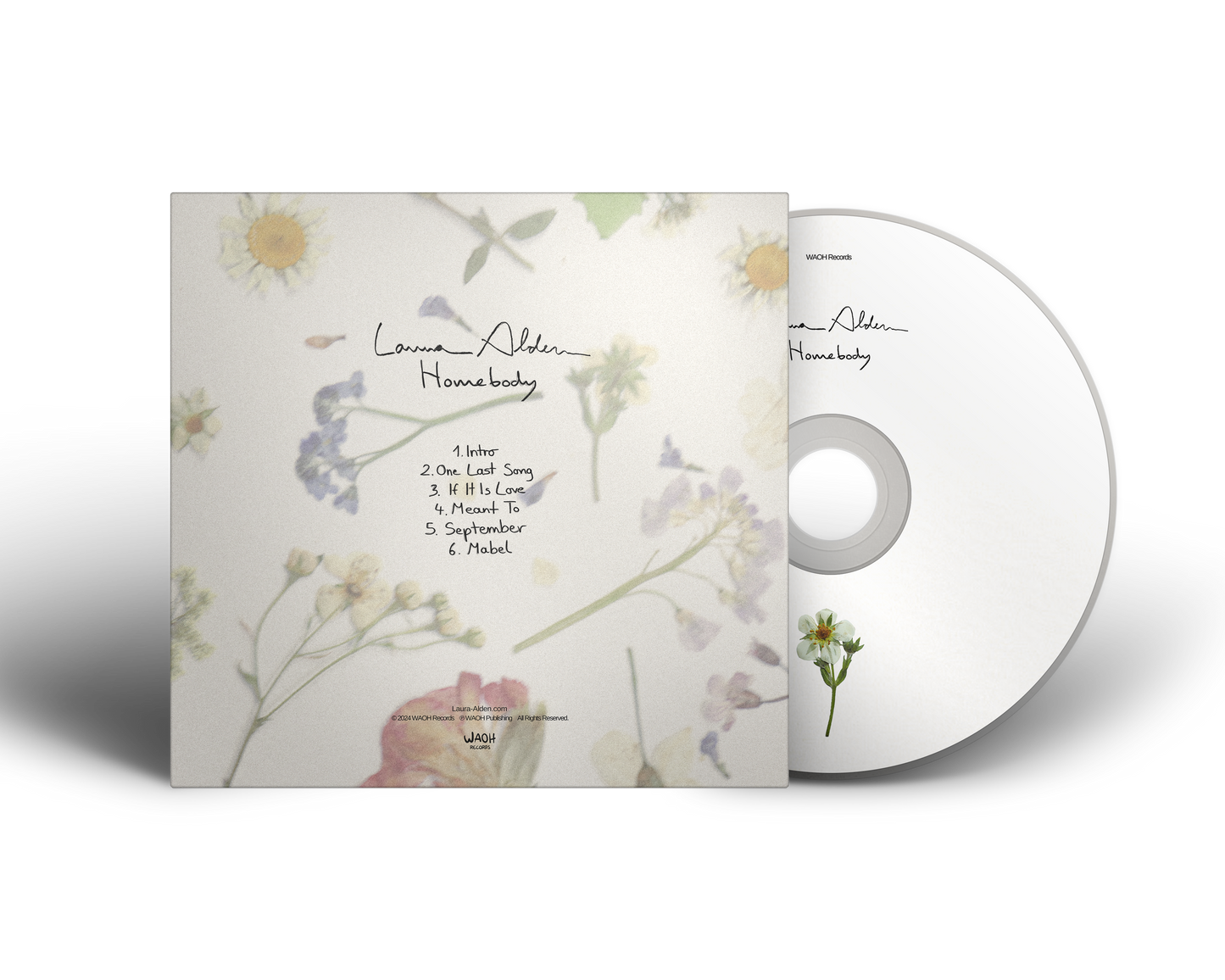 Signed Homebody CD (Comes with 1 Flower Bookmark)
